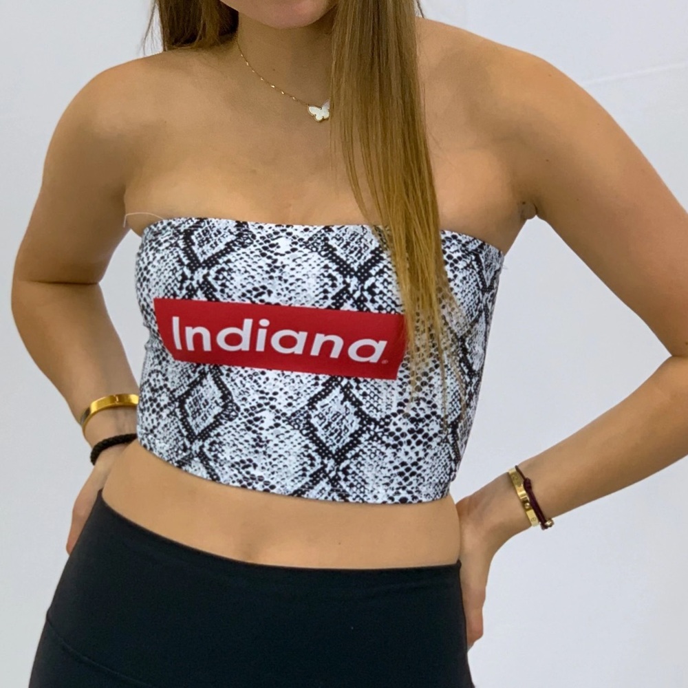 Corey Paige Indiana Snake Tube Top
